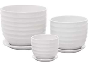 White Ceramic Pots