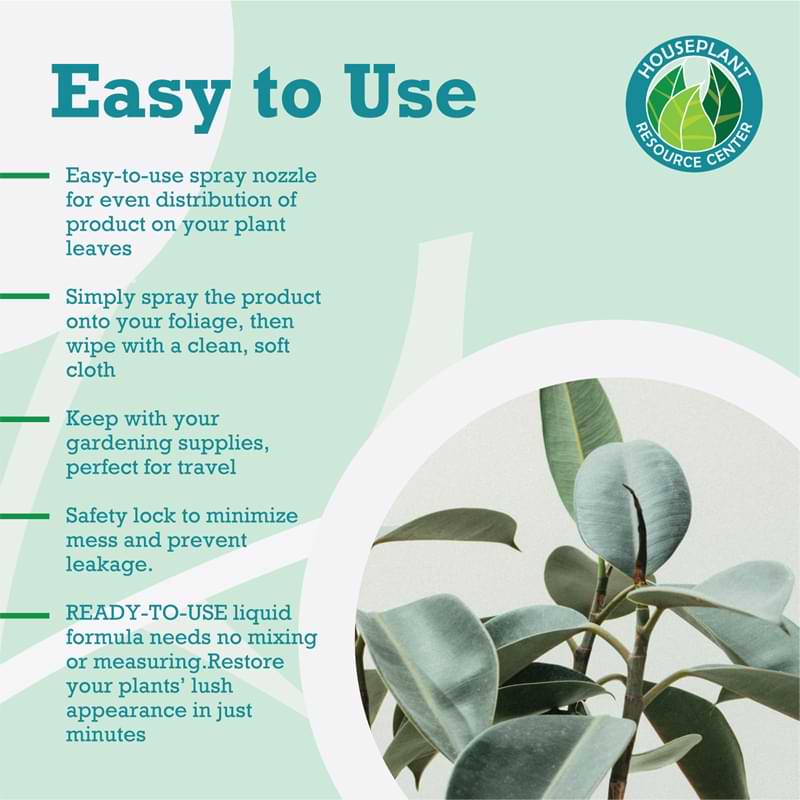 Leaf Armor by Houseplant Resource Center | Natural Indoor Plant Leaf Shine  Spray for Fiddle Leaf Fig, Ficus Audrey, Monstera and Other houseplants (8