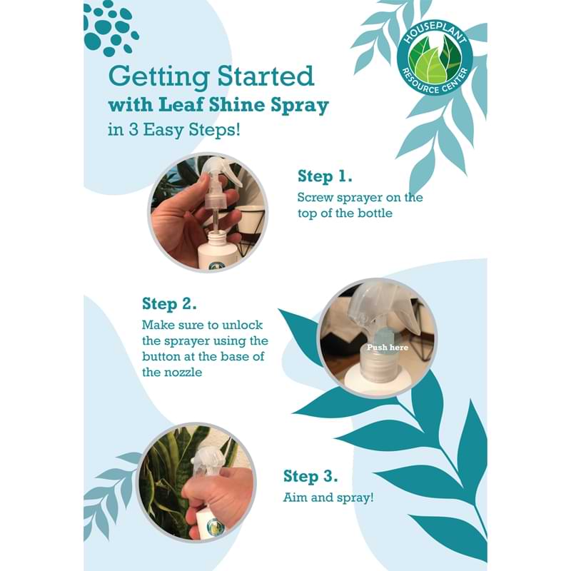 Houseplant Leaf Shine Spray 9 Houseplant Leaf Shine