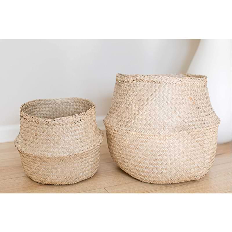 Woven Seagrass Belly Basket