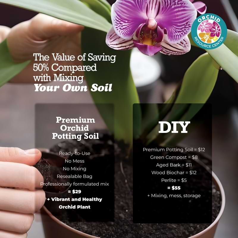 Premium Orchid Soil 8 Orchid Soil Grahpic Image